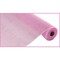 10" Poly Deco Mesh Ribbon: Wide Foil Metallic Pink (10 Yards)